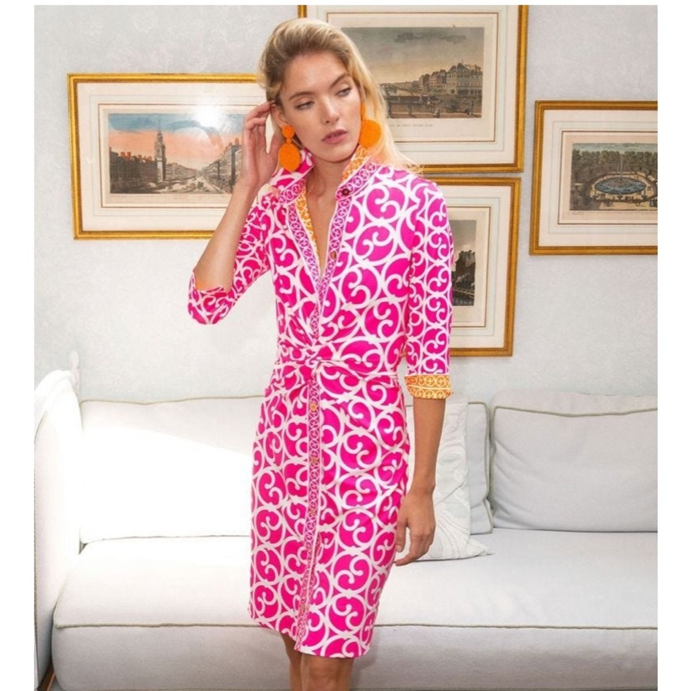 GRETCHEN SCOTT TWIST AND SHOUT DRESS - HEAVENS GATE - PINK